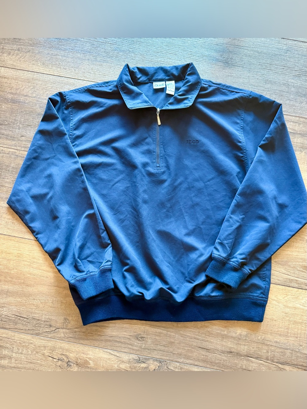 Izod Ladies Navy Half-Zip Pullover Sweater